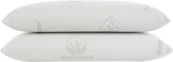 Todocama - Memory-Kissen, Aloe Vera, 2 Stück, 70 cm, weiß Naty Shop Standardkissen