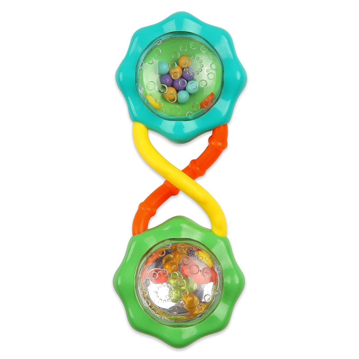 Bright Starts Little Shakers 6-teiliges Geschenkset – Babyrasseln und Beißringe, BPA-frei, leicht zu fangen, Unisex für Neugeborene+