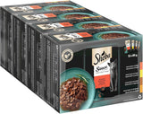 Sheba Sauce Collection Nassfutter für Katzen, Portionsbeutel, salziges Multipack, 4x12x85g
