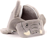 Reisekissen, rund, Plüsch, Elefant und Augenmaske, Unisex, Einheitsgröße, Unisex, Taille Einzigartige Reisekissen Naty Shop