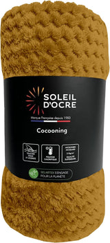 Decke Soleil D'Ocre, 180 x 220 cm, Cocooning, senfgelb Betten und Decken Besuche den Soleil d'ocre-Store Standardtitel