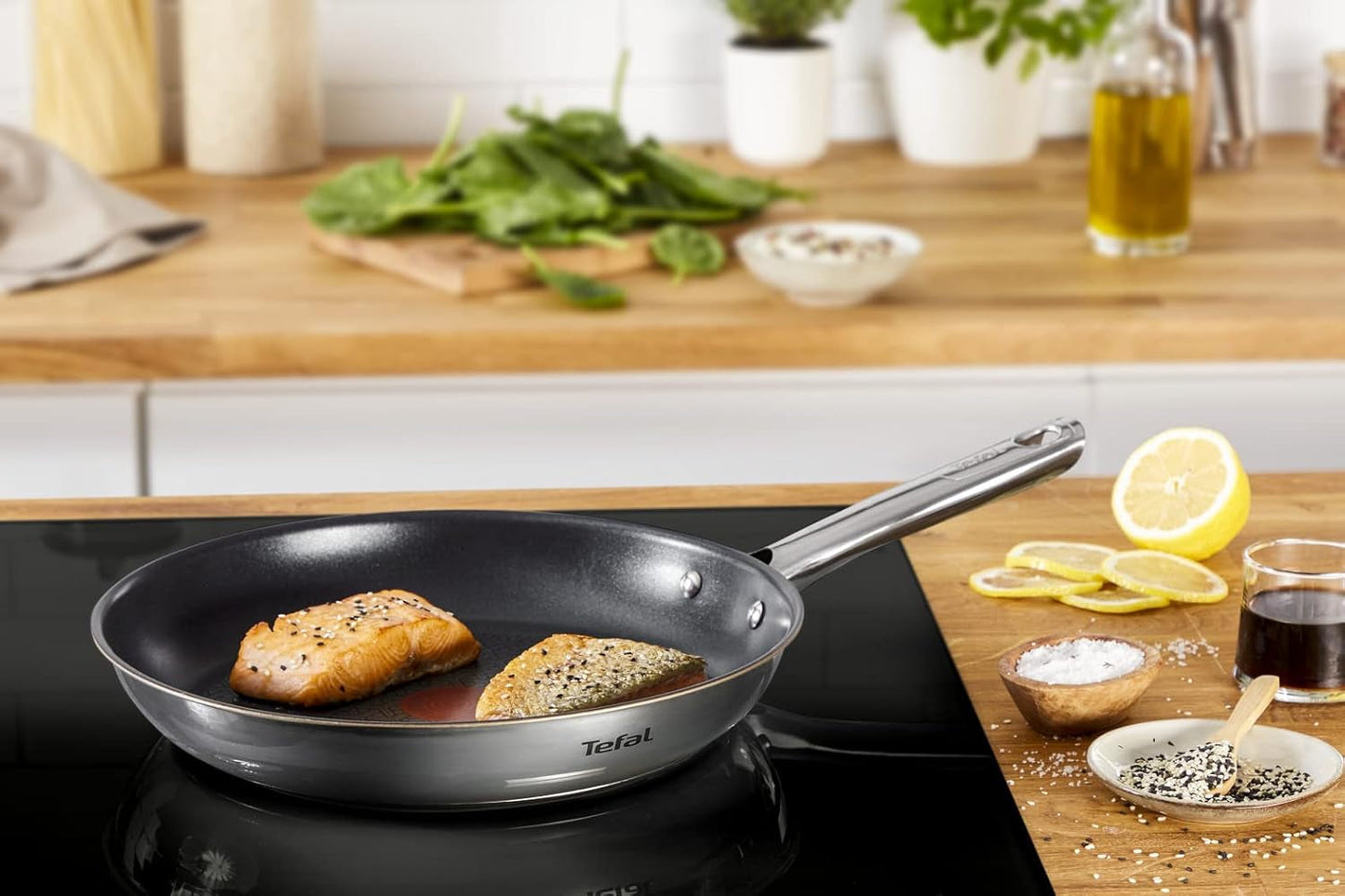 TEFAL DUETTO Pfannenset 3-teilig 20/24/28 cm, Induktion Töpfe und Pfannen Naty Shop
