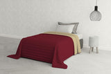 Italienische Bettwäsche Estivo Einzelbett, Leinen, Aqua, 170 x 270 cm Bettdecken und Steppdecken Naty Shop Bordeaux/Panna 170 x 270 cm