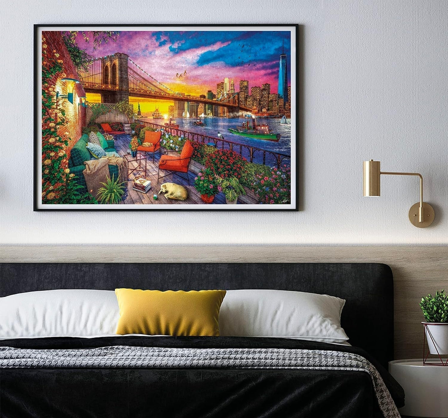 Clementoni – 33552 Collection – Manhattan Balcony Sunset, Puzzle 3000 Teile für Erwachsene und Kinder ab 10 Jahren, Geschicklichkeitsspiel für die ganze Familie. Puzzle Naty Shop