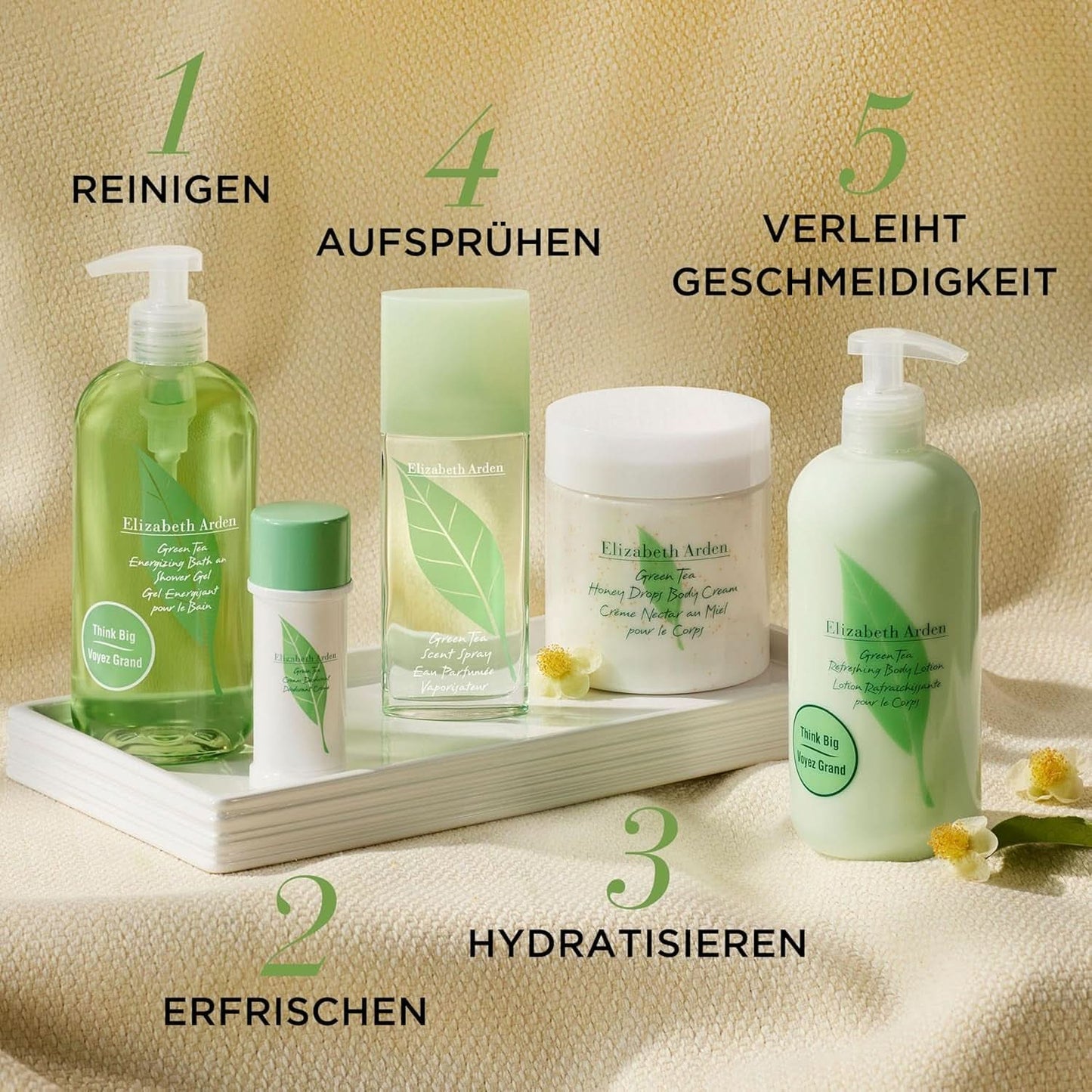Elizabeth Arden – erfrischende Körperlotion mit Grüntee-Extrakt-Duft, 500 ml Dusche und Bad Naty Shop