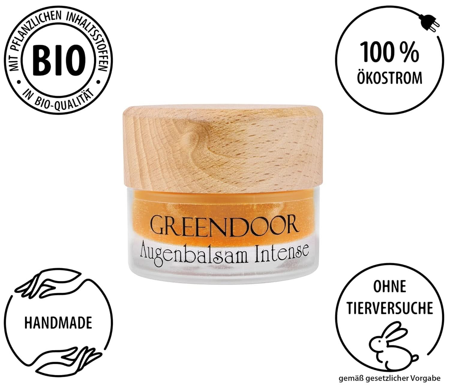GREENDOOR Augenbalsam Intensiv 15 ml Kosmetik und Schönheit Naty Shop