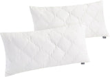 Traumnacht Bambuskissen mit Bambusfasern, hypoallergen, antibakteriell. Kissenset mit Reißverschluss, bestehend aus 2 Kissen 40 x 80 cm, Öko-Tex-zertifiziert, entwickelt in Deutschland. Naty Shop Standardkissen 40 x 80 cm Kissen