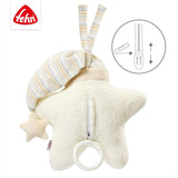 Fehn Spieluhr Baby Einschlafhilfe Stern – Spieluhr mit abnehmbarem Spielwerk zum Aufhängen – Einschlafhilfe Lied „Weißt du wieviel Sternlein stehen“ – Spielzeug für Babys und Kinder ab 0+ Monaten Toys Bebe Naty Shop