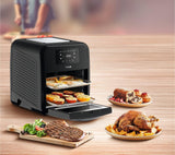Tefal Easy Fry Oven & Grill 9-in-1-Heißluftfritteuse, 11 l Für 6 Portionen, 7 Zubehörteile, 8 Programme, Rezepte online Haushaltsgeräte Naty Shop