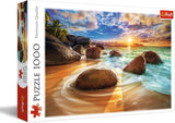 Trefl TR10461 Samudra Beach, Indien 1000-teiliges Premium-Puzzle für Erwachsene und Kinder ab 12 Jahren, farbenfrohes Puzzle Naty Shop Standardtitel