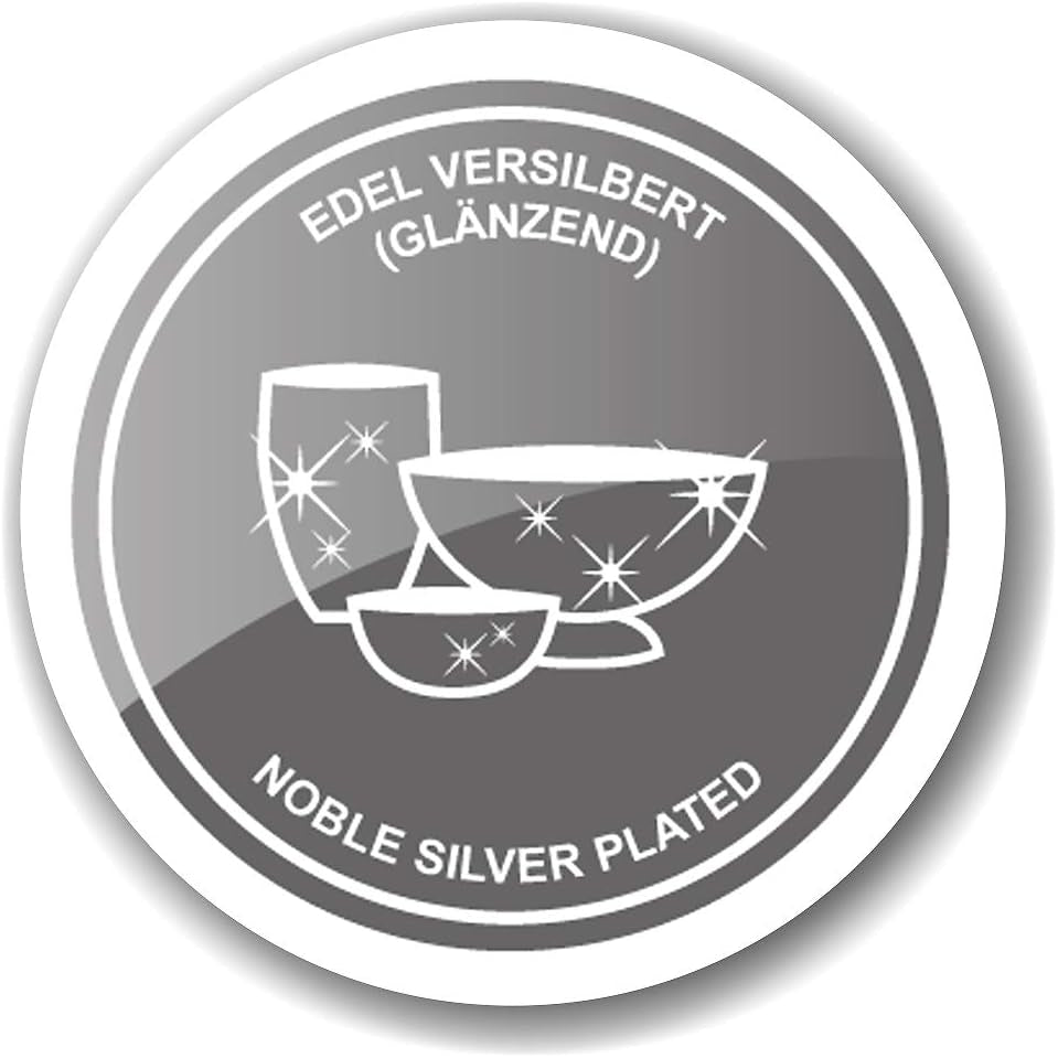EDZARD Entenmarmeladenglas (Ø 10 cm) aus Silber und Glas - Box und Löffel - Schüssel, Zuckerbehälter, Käse - Marmeladenglas mit Deckel, Aufbewahrung mit Deckel, Geschenkbox mit Verschluss