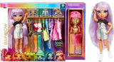 Rainbow High 571049 Fashion Studio – Exklusive Puppe mit Kleidung, Accessoires und 2 glänzenden Perücken – Kreieren Sie über 300 Outfits!