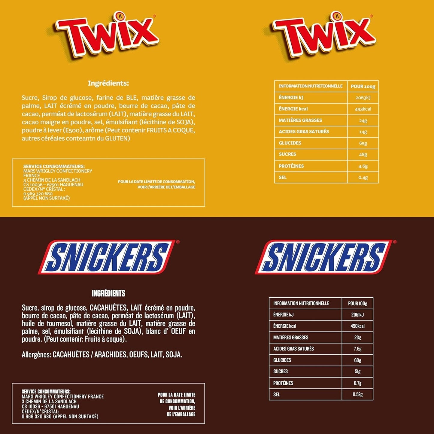 Gemischte Minis, Snickers, Bounty, Twix, Milky Way, Schokoladen-Großpackung, eine Packung (1 x 400 g) (5er-Pack)