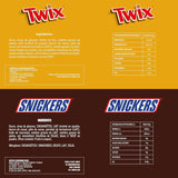 Gemischte Minis, Snickers, Bounty, Twix, Milky Way, Schokoladen-Großpackung, eine Packung (1 x 400 g) (5er-Pack)