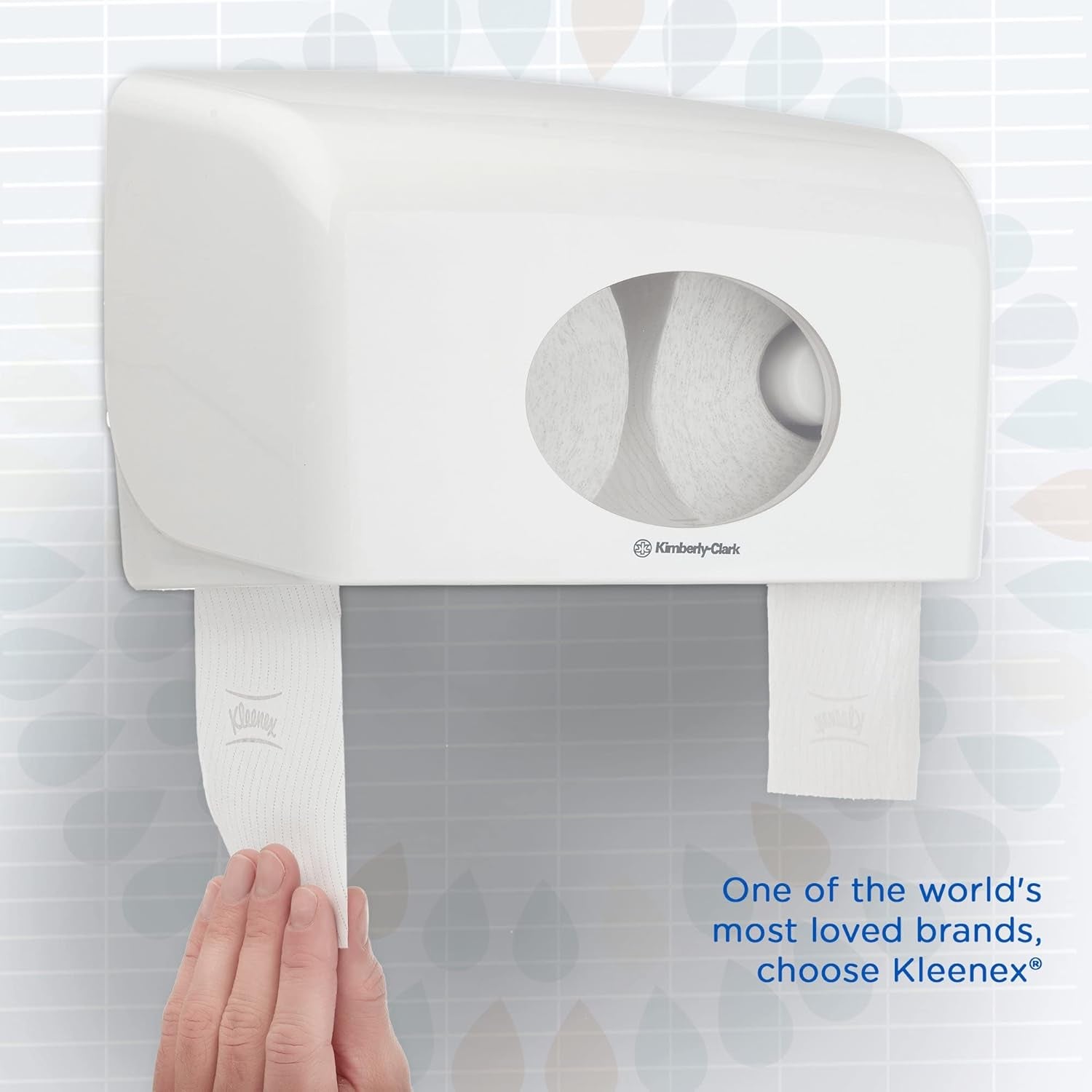 Kleenex Standard Roll 8441 Toilettenpapier – 2-lagiges Toilettenpapier – 6 Packungen mit je 6 Rollen x 600 Blatt, weiß (36 Rollen/21.600 Blatt insgesamt)