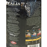 Kafffe, Bar Italia Espresso, Gran Crema (1 kg, Beutel), 1er Pack