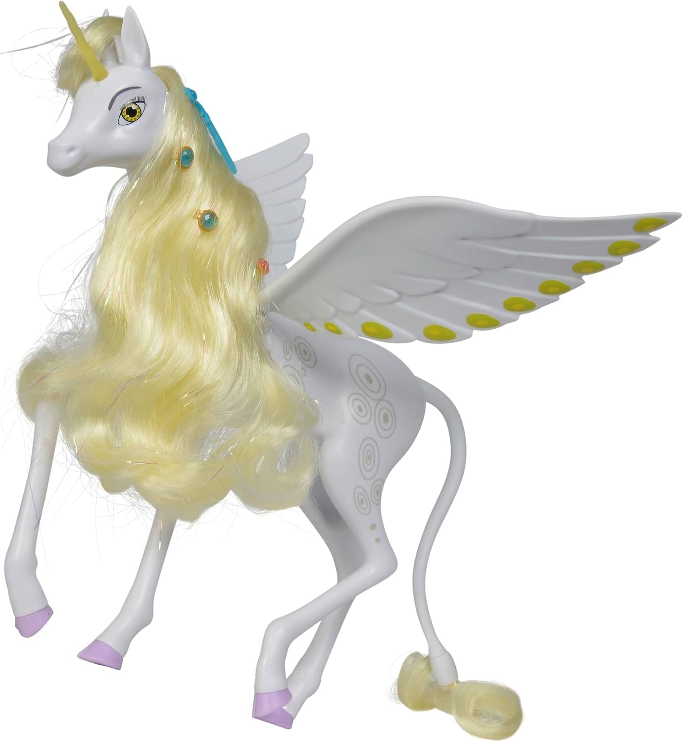 Simba 109480093 – Mia and Me Einhorn Onchao, mit beweglichen Flügeln, Haarspangen, Stylingbürste, Spielpferd, Pony, Centopia, ab 3 Jahren, rosa Naty Shop Dolls