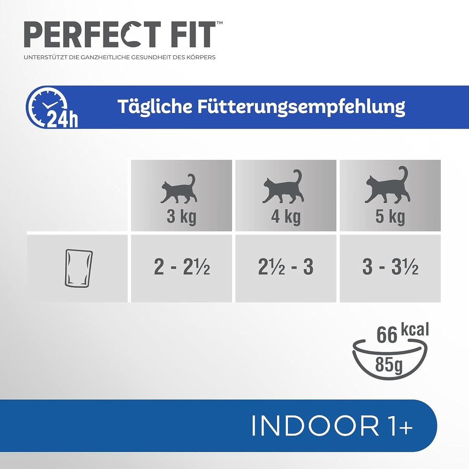 PERFECT FIT™ Beutel für Katzen, drinnen, mit Huhn, 12 x 85 g