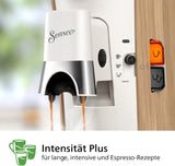 Espressomaschine mit PHILIPS Senseo Select Kapseln – Intensity Plus, mit Memo-Funktion für 3 Kaffeespezialitäten, Crema Plus, ökologisches Produkt, hochwertig, seidenweiß (CSA240/05)