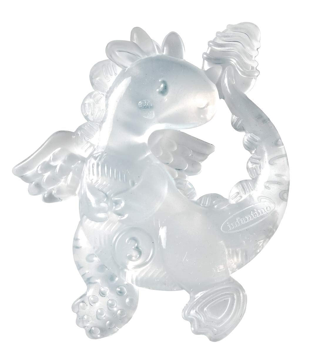 Infantino 316564-01 Infantino Transparente Beißringe – weicher Beißring, aus ungiftigem Material, für sensorische Entwicklung und Unterstützung beim Zahnen, mehrfarbig