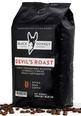 TEUFELSBRATEN | Kaffeebohnen 1KG | Extrem starker Kaffee | Kaffee mit hohem Koffeingehalt | Premium-Robusta von