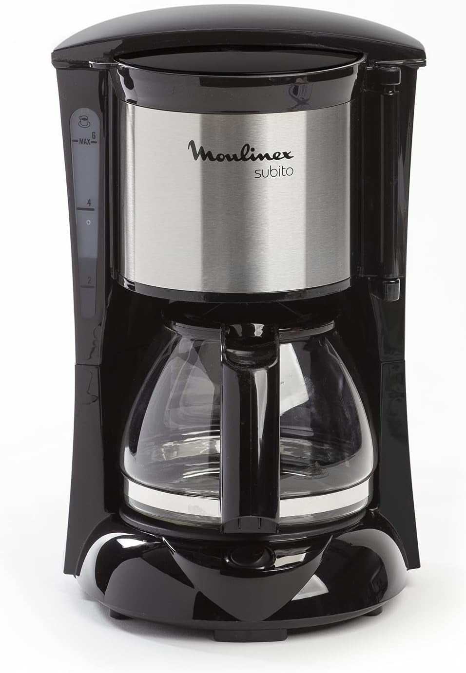 FG150813 Subito Kaffeemaschine, 6 Tassen, Schwarz/Edelstahl