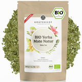 Bio-Yerba-Mate-Tee, das Original, 1 kg loser Mate-Tee, hoher Koffeingehalt, ungeröstet, luftgetrocknet, im Labor getestete Mate-Blätter, verpackt in Deutschland, Premium-Qualität von Gräfenhof