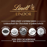 Lindt weiße Schokoladenkugeln LINDOR | 137g Beutel | Ca. 10 weiße Schokokugeln mit zartschmelzender Füllung | Geschenk aus Schokolade | Schokoladengeschenk