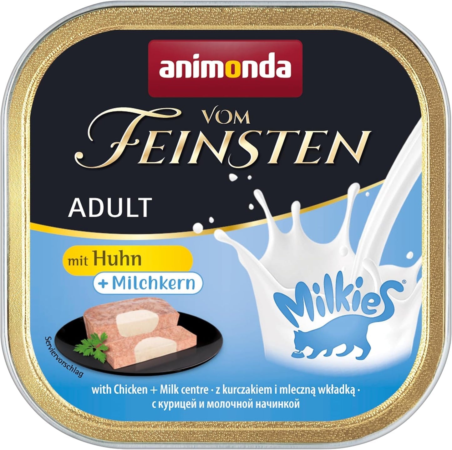 animonda Vom Feinsten Nassfutter für ausgewachsene Katzen, Hühnersorte, 6 x 100 g
