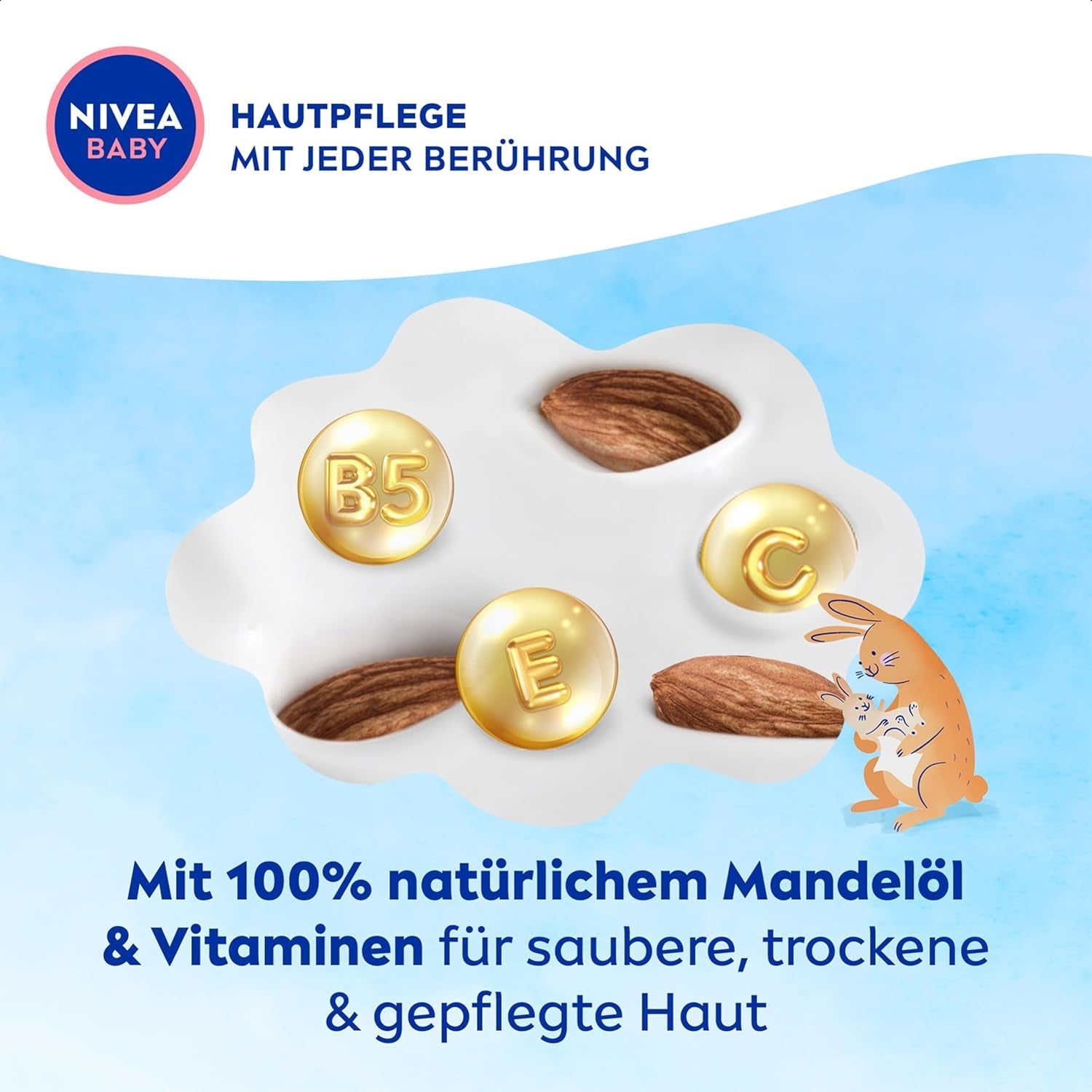 NIVEA Baby Aqua Feuchttücher 4x57 Stück