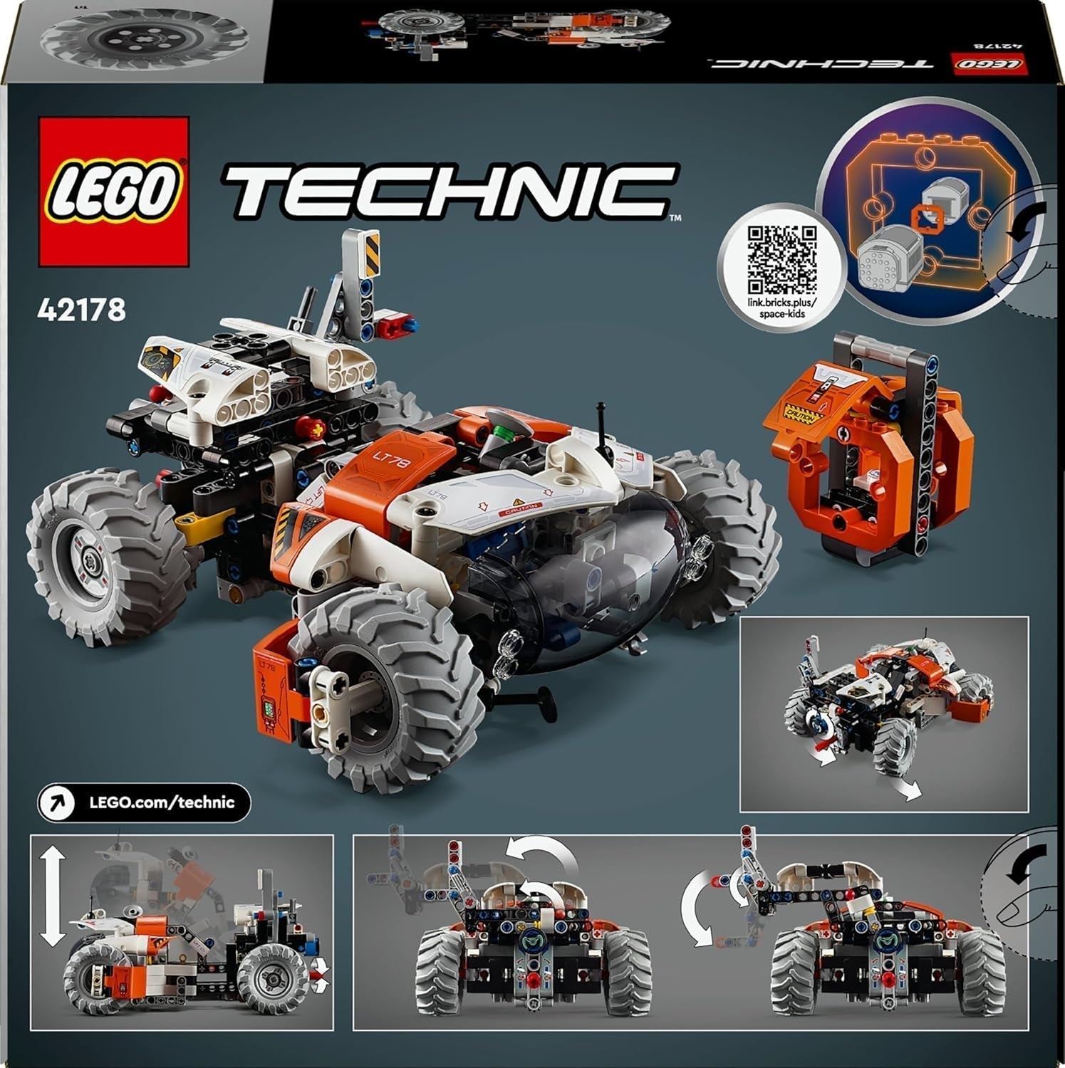 LEGO Technic LT78 Raumtransportfahrzeug, Weltraumbauset für Erkundungsreisen und Weltraumabenteuer, fantasievolles Spielerlebnis für Jungen und Mädchen, Geschenk für Kinder ab 8 Jahren 42178 Bausets Besuchen Sie den LEGO-Store