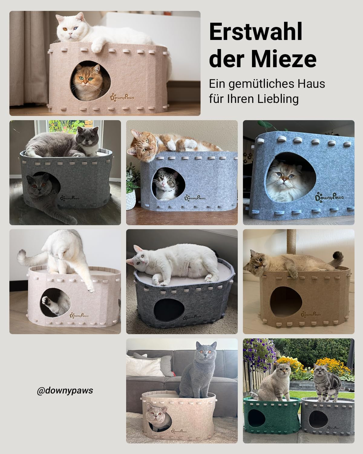 Decken und Möbel, Haustiere, Höhlen und Häuser, Katzen, Betten für Katzen, Katzenbetten, Matratzen