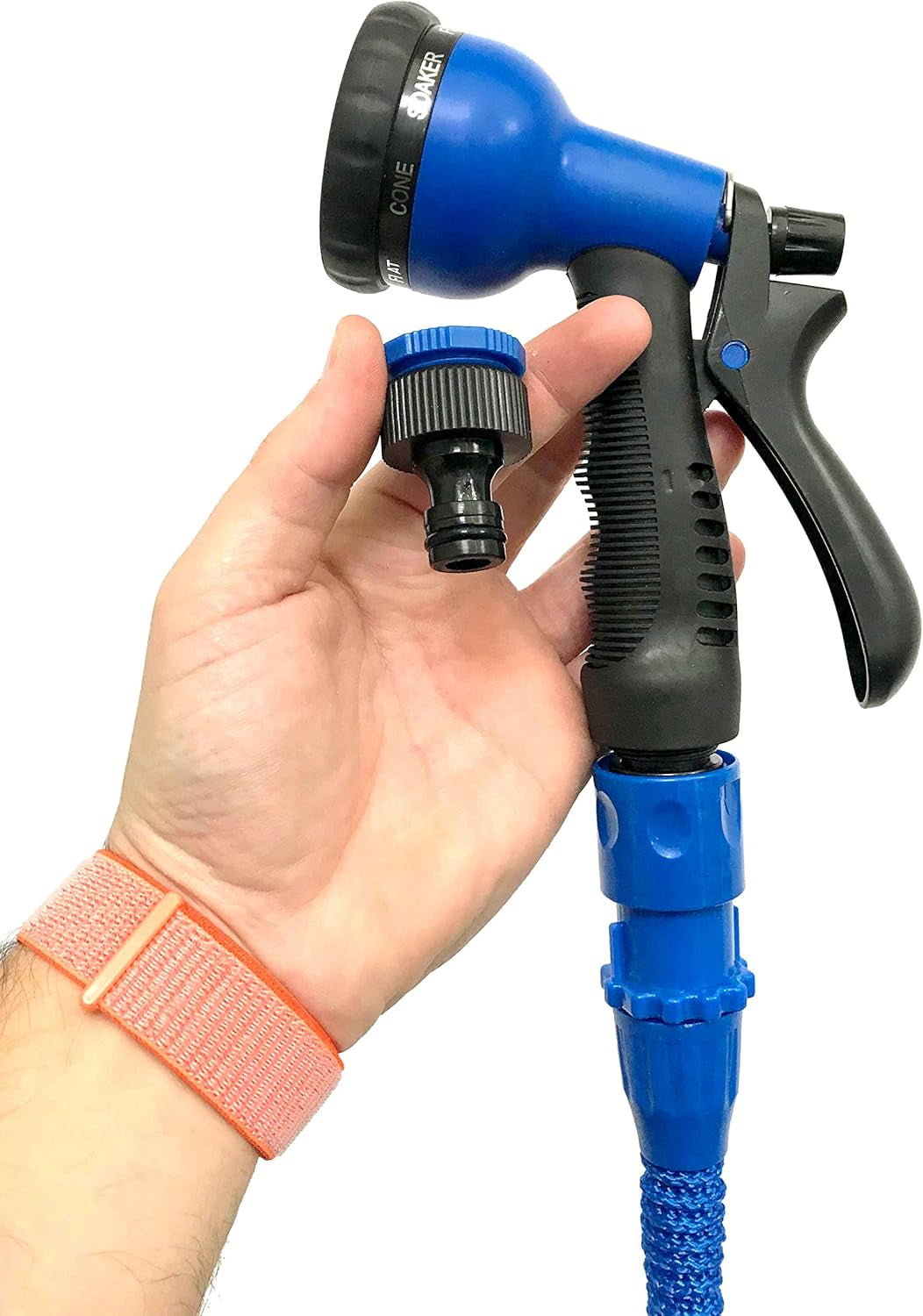 Pro C2607B Schlauch ausziehbar mit Presión del Agua, Azul, 7,5 Meter