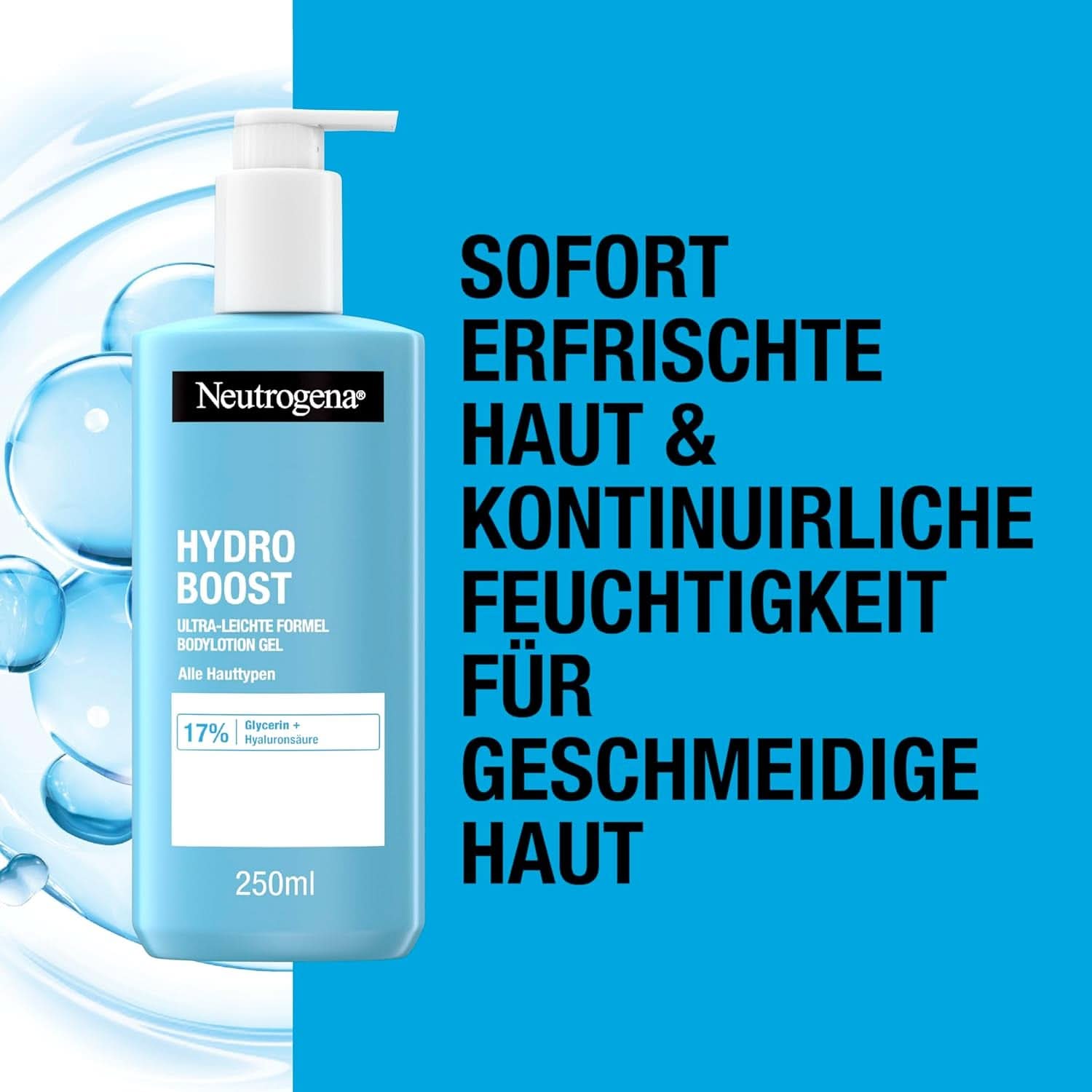 Neutrogena Hydro Boost Ultra-Light Formula Bodylotion Gel für feine Haut, 250 ml Kosmetik und Schönheit Naty Shop