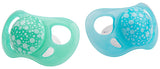 Twistshake Baby-Schnuller – 2er-Pack | Kieferorthopädische Form | Ultraleicht | Weicher Silikonsauger | BPA-frei | Geeignet für Babys ab 6 Monaten | Blaugrün