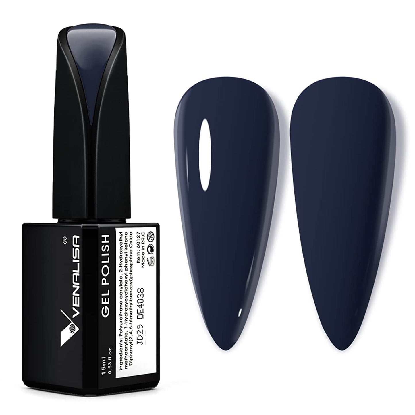 VENALISA Korallenorange UV-Nagellack, 15 ml, Gel-Nagellack für UV-Nagellampe, transparente Korallenorange-Gel-Nagellackmodelle für DIY-Nageldesign