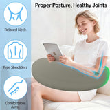 Lesekissen und Gaming-Kissen, tragbares aufblasbares Lesekissen mit Aufbewahrungstasche, ergonomisches Häkelkissen zum Lesen, Spielen, Häkeln und Arbeiten