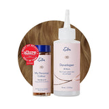 Permanentes Haarfärbeset, 100 % Grauabdeckung, Heimfärbung, 0 % Ammoniak-Haarfärbemittel, multidimensionale Haarfärbemittel, professionelle Haarfärbemittel, Naty Shop Haarfärbemittel Dunkelblond 7N