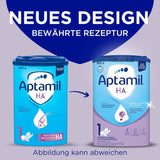 Aptamil HA 1 - Säuglingsnahrung ab der Geburt, mit DHA, laktosefrei, palmölfrei, Babynahrung, Milchpulver, 1 x 800 g