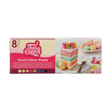 Funcakes Paste Colorants Lebensmittelfarben-Set, 8-teilig: Konzentrierte Lebensmittelfarbe für Teig, Creme, Fondant, Marzipan, Teig, Modellierpaste und Blumenpaste. Halal.