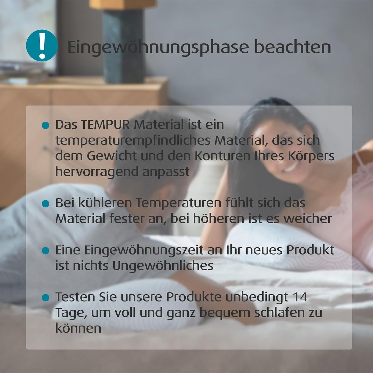 TEMPUR EASE Memory Foam-Schlafkissen, ergonomisches Nackenstützkissen für jede Schlafposition, fester Halt, 50 x 31 x 10/5 cm, weiß Naty Shop Standardkissen