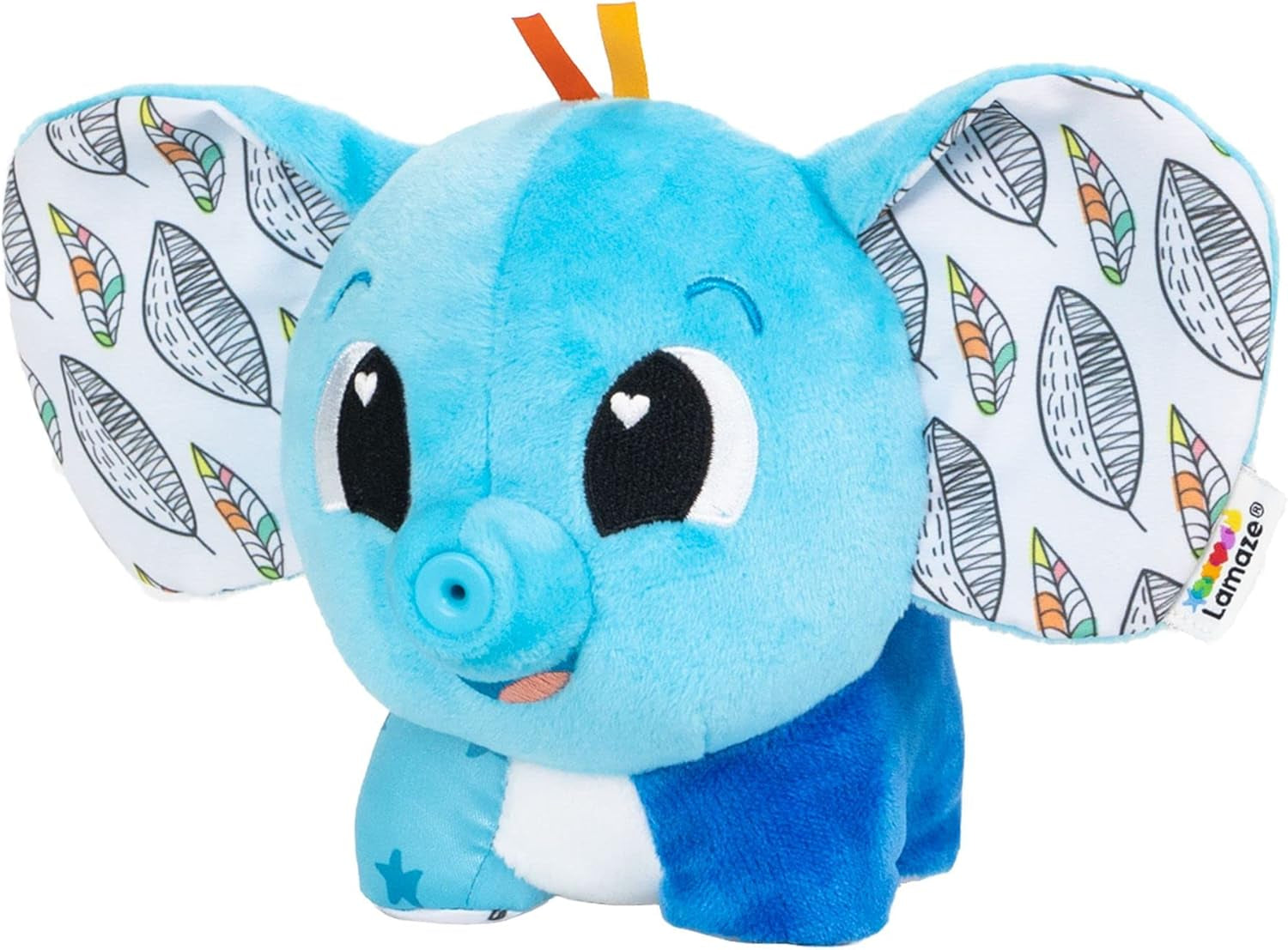 LAMAZE Elefant Puffaboo, Spielzeug für Neugeborene, sensorisches Babyspielzeug, Geschenk für frischgebackene Eltern, Entwicklungsspielzeug für 3 Monate alte Jungen und Mädchen, L27467 Babyspielzeug Naty Shop Modern