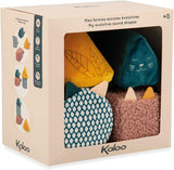 KALOO - Reize - 4 evolutionäre Formen mit Geräuschen - Produkte für Kinder - Stapelspiel - Hör- und Greiffähigkeiten - Ab der Geburt, K227002 Babyspielzeug Naty Shop
