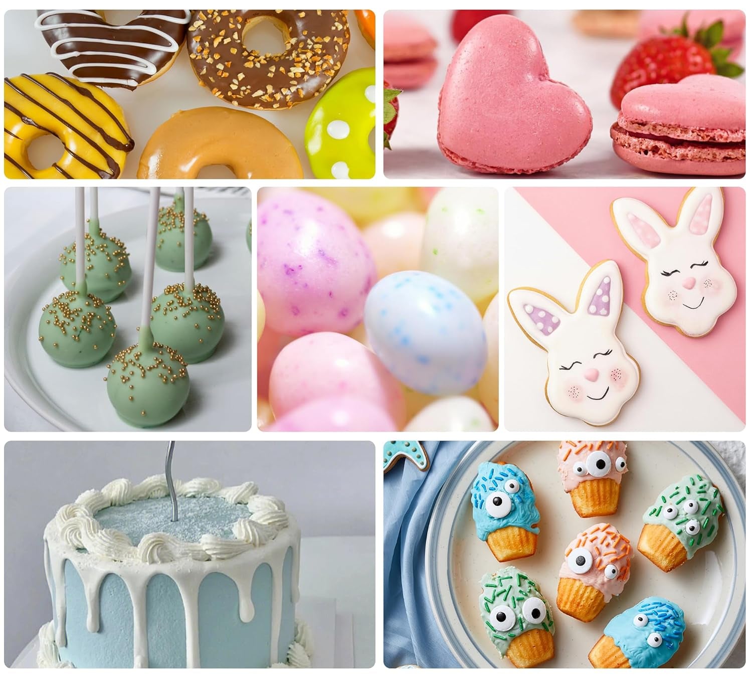 Fettlösliche Lebensmittelfarbe 55 g, weiße Lebensmittelfarbe auf Ölbasis für Schokolade, Fondant, Macaron, Kuchendekoration, konzentrierte Lebensmittelfarbe auf Ölbasis zum Backen, Kochen, Zuckerguss, Cupcakes