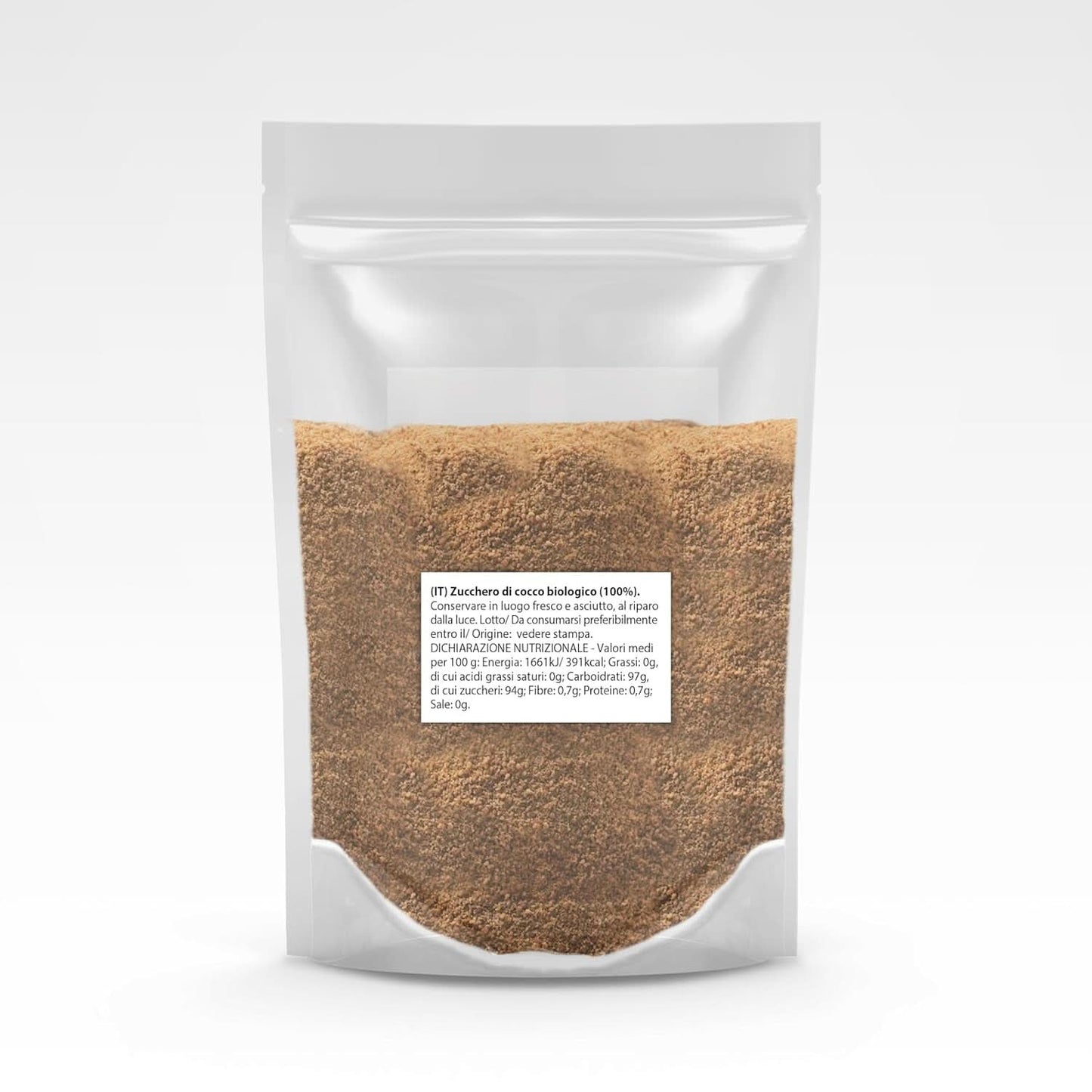 Kokosnusszucker – 100 % biologisch, unraffiniert, 1 kg Süßstoffe Naty Shop