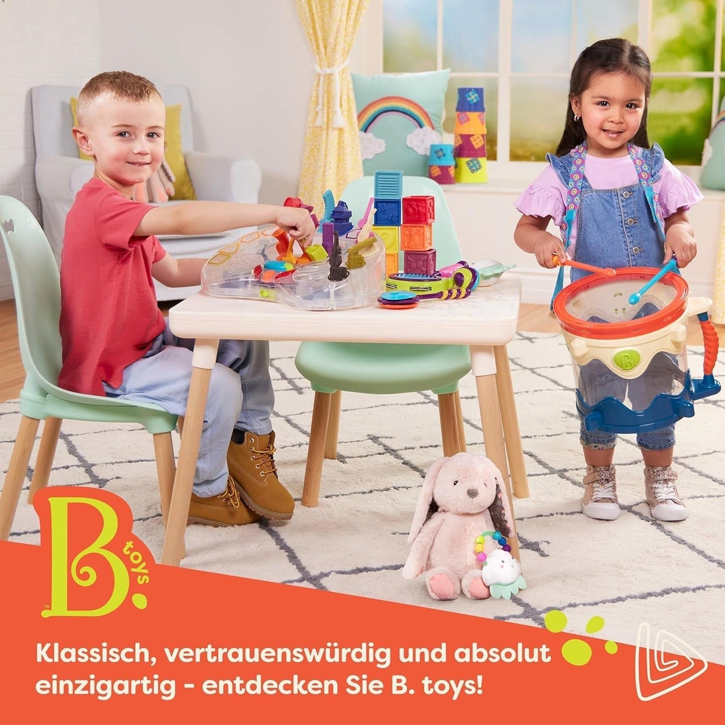 B. Toys 13-teiliges Badewannenspielzeug für Kinder mit Boot, Stapelbecher, Fisch, Angelspielspielzeug für Kinderbadewanne ab 1 Jahr Toys Bebe Naty Shop