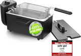Emerio Ölfritteuse 3,0 l mit Kaltzonentechnologie, 2000 W Haushaltsgeräte Naty Shop Schwarz