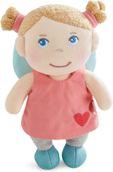 HABA Schutzengel Lore – Flauschige Textilpuppe (15 cm), perfektes Willkommensgeschenk für Babys und Kleinkinder – Waschbar bei 30 °C – 2011870001