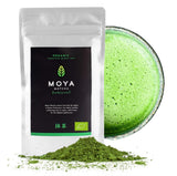 Moya Matcha Bio-Grüntee-Pulver | 100 g traditionelle Zeremonienqualität 30 g | Biologisch angebaut und geerntet in Uji, Japan | Perfekt zum Trinken mit Wasser, Matcha-Latte, Smoothies und Limonaden