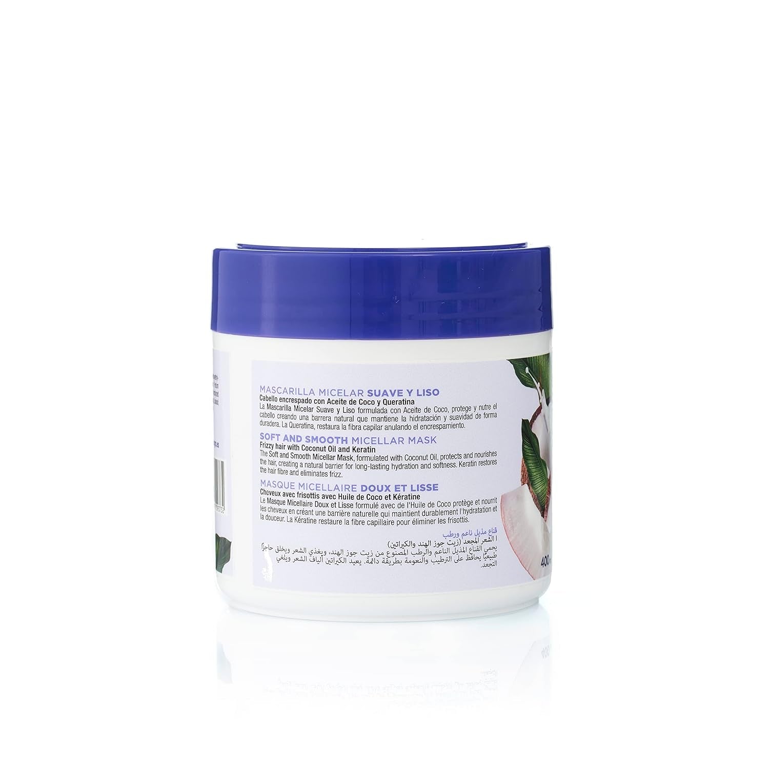 Schwarze Tulpenmaske, weich und geschmeidig, 400 ml Naty Shop Haarmaske